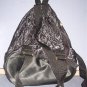 Purse - Black ruck sack - 13"X10"X5.5" - snap hanger - quilted satin - side entry.  Cool