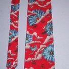 Neck Tie - Necktie - Burgundy w/ daisies -  Dear Prudence - 11/22/68 - The Beatles - Apple Corp