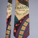 Neck Tie - Necktie - Tabasco Brand Pepper Sauce - 4" across - Like New