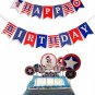 A11 Captain America Birthday Party Supplies. Birthday Banner,Candle