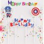 A11 Captain America Birthday Party Supplies. Birthday Banner,Candle