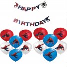 Spiderman Birthday Party Decorations.Banner,12 to 18 inch balloons, cape
