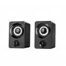 AUX Mini Computer Speakers USB Powered Wired 1 Pair Bass Stereo Speakers