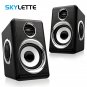 AUX Mini Computer Speakers USB Powered Pair Bass Stereo Speakers