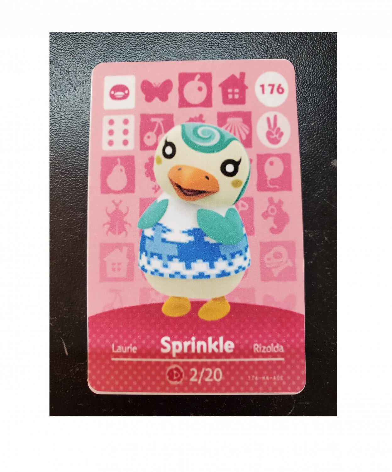 176 Sprinkle Amiibo Card for Animal Crossing FAN made