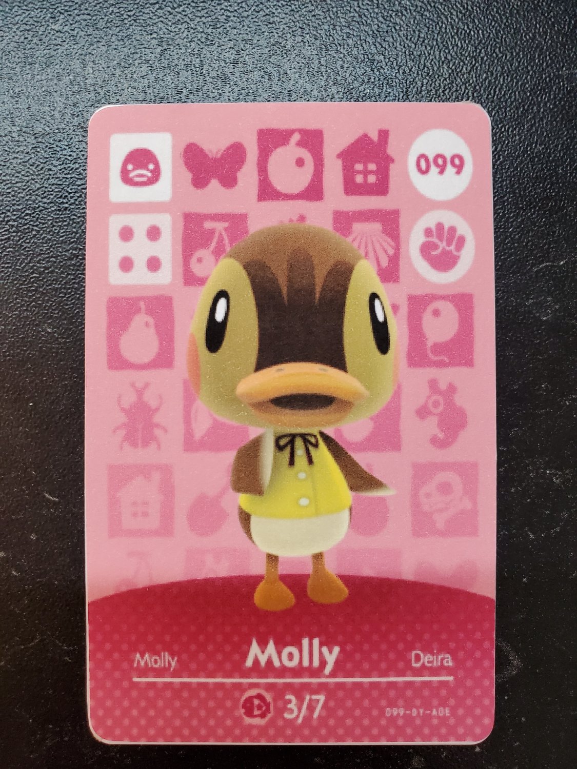 099 Molly Amiibo Card for Animal Crossing FAN made