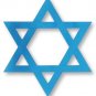 Dark Blue Star of David Cutout