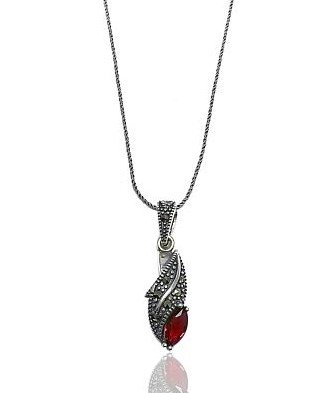 Marcasite Red Neklace