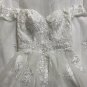 Custom Floral Lace Applique Off Shoulder Princess Ball Wedding Gown All Sizes