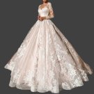 Custom Elegant Lace Applique/Tulle A Line Wedding Gown All Sizes