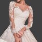 Custom Elegant Lace Applique/Tulle A Line Wedding Gown All Sizes