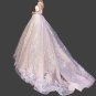 Custom Elegant Lace Applique/Tulle A Line Wedding Gown All Sizes