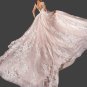 Custom Elegant Lace Applique/Tulle A Line Wedding Gown All Sizes