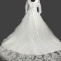 Custom Floral Lace Applique/Tulle A Line Wedding Gown All Sizes