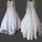 Custom Floral Lace Applique/Tulle A Line Wedding Gown All Sizes