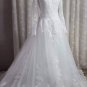 Custom Floral Lace Applique/Tulle A Line Wedding Gown All Sizes