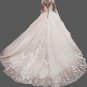 Custom Vine Lace Applique/Tulle Ball Wedding Gown All Sizes