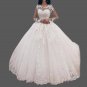 Custom Vine Lace Applique/Tulle Ball Wedding Gown All Sizes