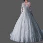 Custom Leaf Lace Applique/Tulle A Line Wedding Gown All Sizes