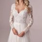 Custom Bohemian Lace/Tulle Sheath Wedding Gown All Sizes