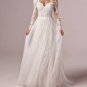 Custom Bohemian Lace/Tulle Sheath Wedding Gown All Sizes