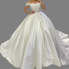 Custom Sparkle Tulle & Satin Ball Wedding Gown All Sizes