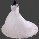 Custom Rhinestone Lace/Tulle Ball Wedding Gown All Sizes
