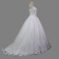 Custom Bling Rhinestone Lace/Sparkle Tulle Ball Wedding Gown All Sizes