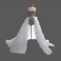 Custom Ruffled Tulle Wedding Skirt/Train All Sizes