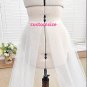 Custom Tulle Organza Double Layer Court Wedding Skirt/Train All Sizes