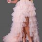 Custom High/Low Layered Tulle Wedding Skirt All Sizes