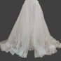 Detachable Floral Applique Lace/Tulle Wedding Skirt/Train All Sizes