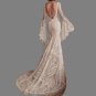 Custom Sheath Bohemian Lace Sheath Wedding Gown All Sizes