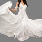 Custom Bohemian All Over Lace Sheath Wedding Gown All Sizes