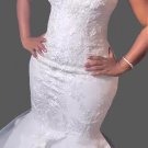 Custom Pearled Lace Applique Mermaid Wedding Gown All Sizes