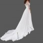 Custom (Gothic) Vintage Abstract Lace/Satin Bateau Neckline A Line Wedding Gown All Sizes