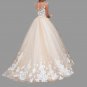 Custom (Gothic) Princess Floral Applique/Tulle Ball Wedding Gown All Sizes