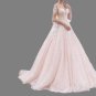 Custom Fairytale Princess Abstract Tulle/Lace A Line Wedding Gown All Sizes