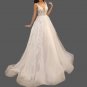 Custom Lace Applique/Tulle Summer A Line Wedding Gown All Sizes