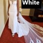 Custom (Gothic) Custom Dramatic Train Lace/Satin Fit & Flair Wedding Gown All Sizes