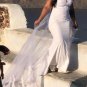 Custom (Gothic) Custom Dramatic Train Lace/Satin Fit & Flair Wedding Gown All Sizes