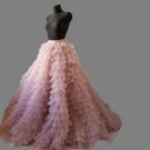 Custom Ruffled Tulle Full A Line Wedding Skirt All Sizes