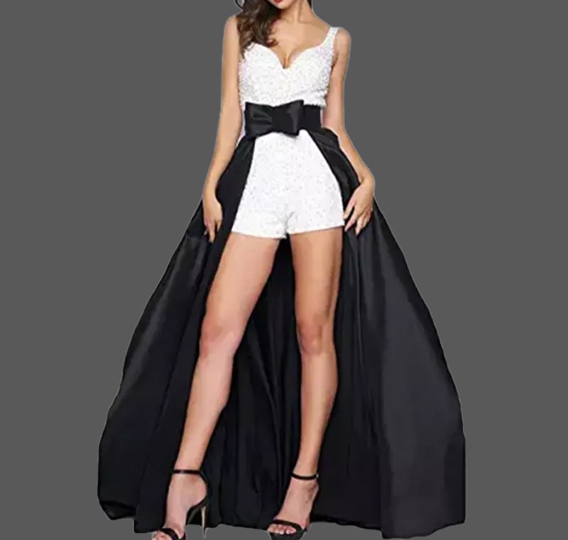 Custom Detachable Satin Skirt With Bow All Sizes