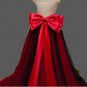 Custom Satin/Tulle Bow Back Detachable Skirt/Train All Sizes