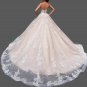 Custom Strapless Lace Applique/Organza Princess Wedding Gown All Sizes