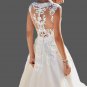 Custom (Gothic) Lace Applique Tulle A Line Wedding Gown All Sizes