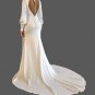 Custom Minimalist Open Back Fit & Flair Wedding Gown All Sizes