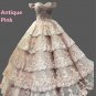Custom Vintage Sequined Lace Elegant Ball Wedding Gown All Sizes