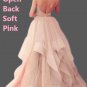Custom Glitter Tulle Organza A Line Wedding Gown All Sizes