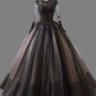 Custom Lace Applique/Tulle Floor Length A Line Wedding Gown All Sizes